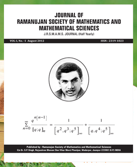 Ramanujan Society of Mathematics and Mathematical Sciences